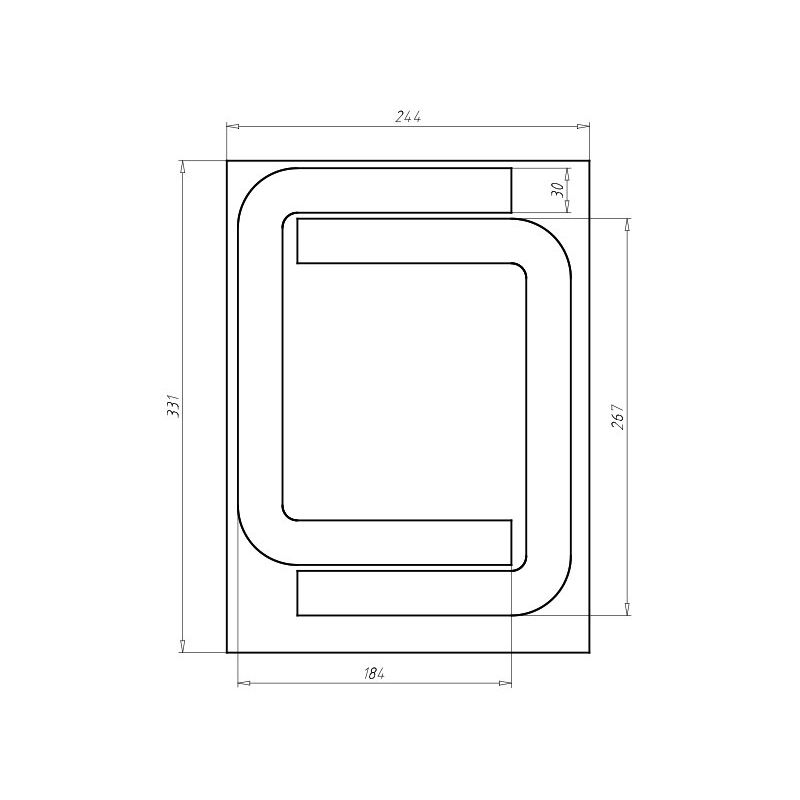 Kaiser - Zubehör/Ersatzteile für Leuchteneinbaugehäuse EnoX Dichtschaumrahmen 9350-99
