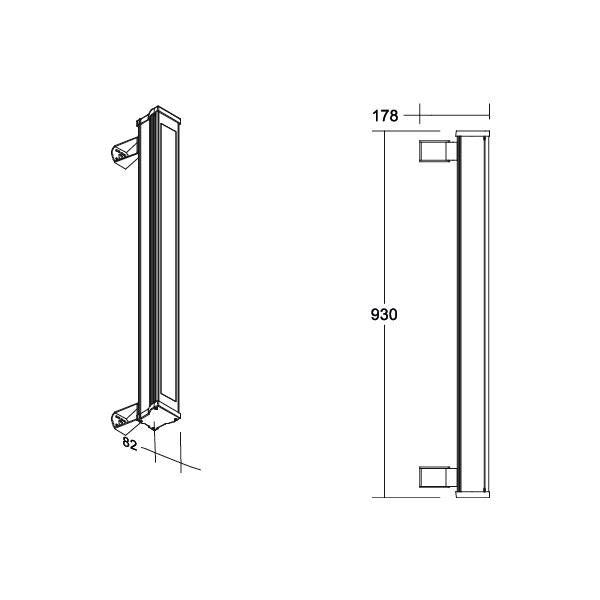 Brumberg Leuchten - Decken-/Wandleuchte LED-Wallwasher 60853643 3000K