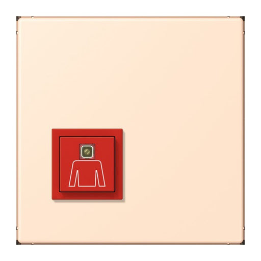 Jung - Behindertenelement für Installationsschalterprogramme Notrufsystem Ruftaster NRS LC 0834 RT 238 terre sienne pale