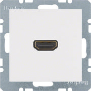 Berker - Einsatz/Abdeckung für Kommunikationstechnik Steckdose High Definition 3315438989 90Grad polarws gl