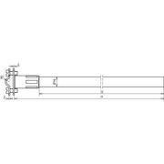 DEHN - Distanzhalter für Blitzschutz Distanzhalter f.Rd 7-10mm DIDH 7.10675V2AGFK16 L675 o.Bef.element