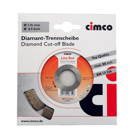 Cimco Werkzeuge - Trenn-/Schleifscheibe Diamanttrennscheibe 208758 D=150mm