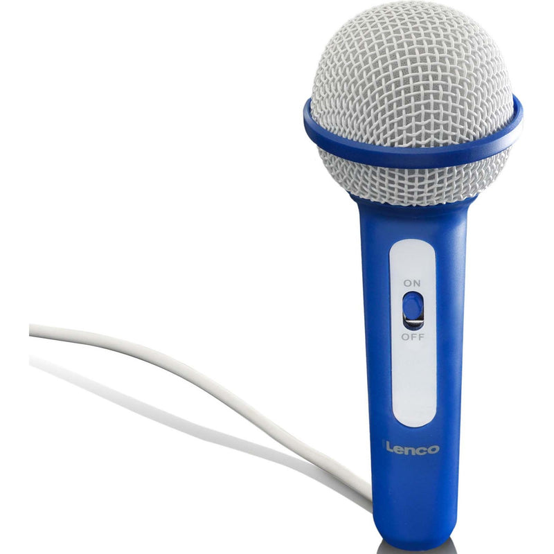LENCO - Radio-Recorder UKW-Radio CD/MP3 tragbar SCD-650 blue USB,Mikrofon
