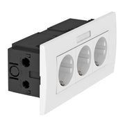 OBO Bettermann - Steckdose Steckdoseneinheit SDE-RW D0RW3B 3fach 84x185x59 rws − 1 Stück