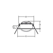 Brumberg Leuchten - Downlight/Strahler/Flutlicht LED-Einbaustrahler 40369223 3000K edelst. dimm