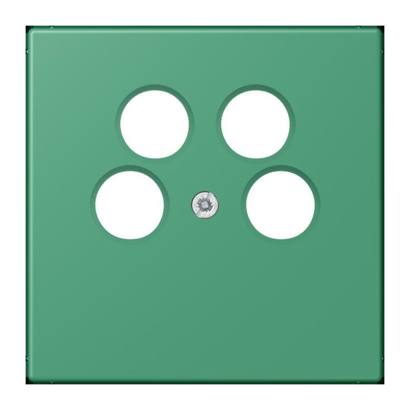 Jung - Einsatz/Abdeckung für Kommunikationstechnik Abdeckung für SAT-TV LC 990-4 SAT2 250 vert 59 (4320G)