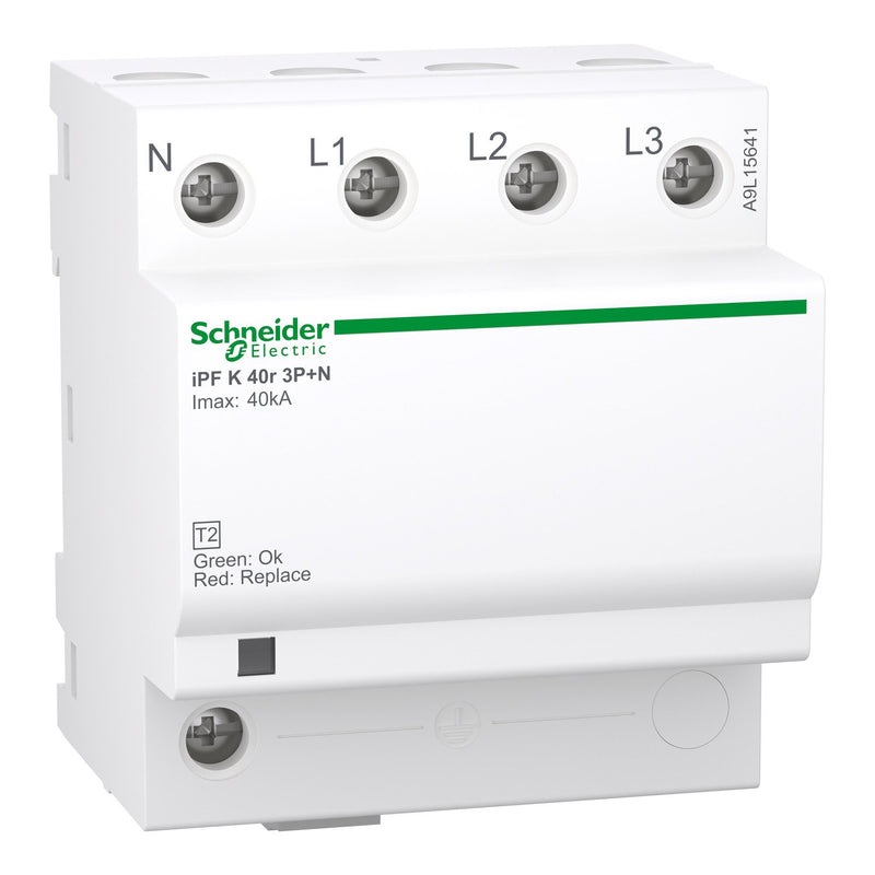 Schneider Electric - Überspannungsableiter für Energietechnik/Stromversorgung Überspannungsableiter A9L15641 iPFK40 40kA 3P+N