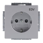 Busch-Jaeger - Steckdose Schuko-Steckdose alusi 20 EUCKS/DV-83 mit Aufdruck EDV