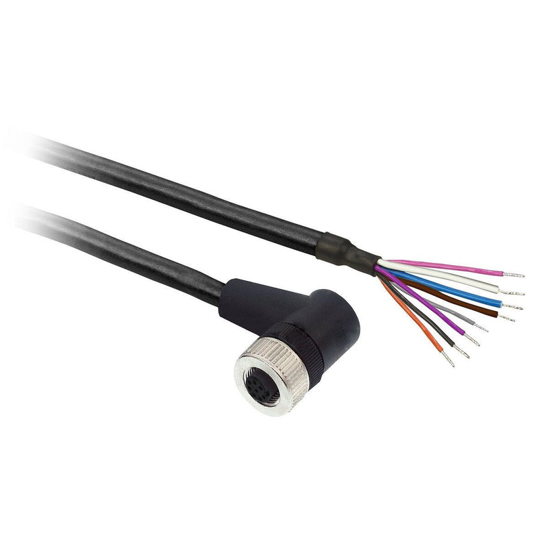 TMSS - Konfektioniertes Sensor-Aktor-Kabel Verbindungskabel-PUR 2m XZCP53P12L2 BuM12 8P abgewinkelt