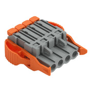 WAGO - Kabelsteckverbinder für Leiterplattensteckverbinder 1-Leiter-Federleiste 2231-1104/038-000 Push-in CAGECLAMP,gr − 50 Stück