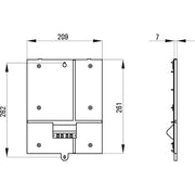 WHD - Halterung für Audio-/Videosysteme Rückwand RWWL6 si f.WL6 oder WL6/2