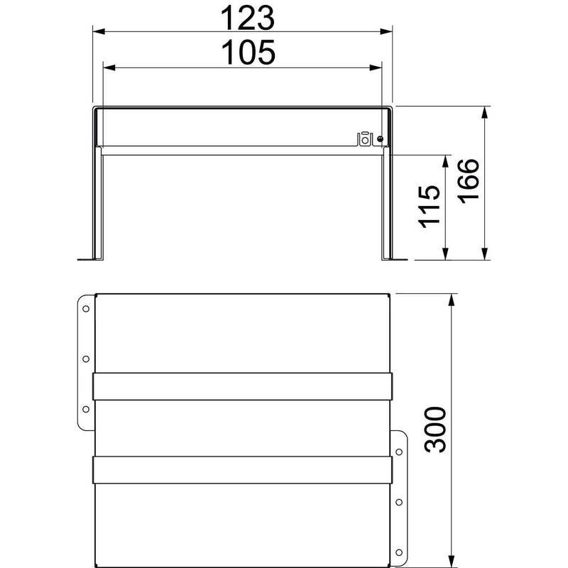 OBO Bettermann - Brandabschottung Brandschutzbox PMB 110-3 A2 dreiseitig