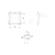 BEG Brück Electronic - Zubehör/Ersatzteile für Bewegungsmelder Zentralplatte 39076 perlweiß mt