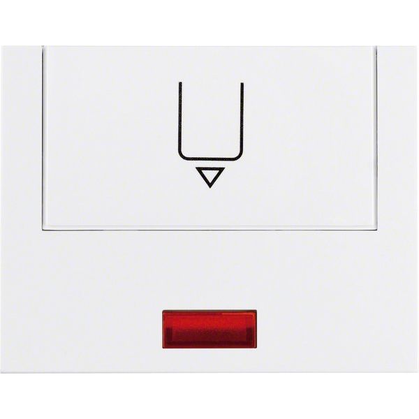 Berker - Abdeckung/Bedienelement für Installationsschalterprogramme Hotelcard-Schalteraufsatz 16417109 pws, m.Aufdruck