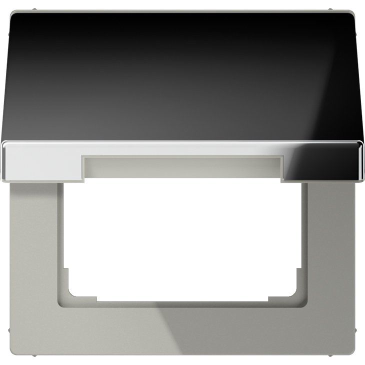 Jung - Abdeckrahmen Klappdeckel gl.chr GCR 2990 KL mit Rückstellfeder
