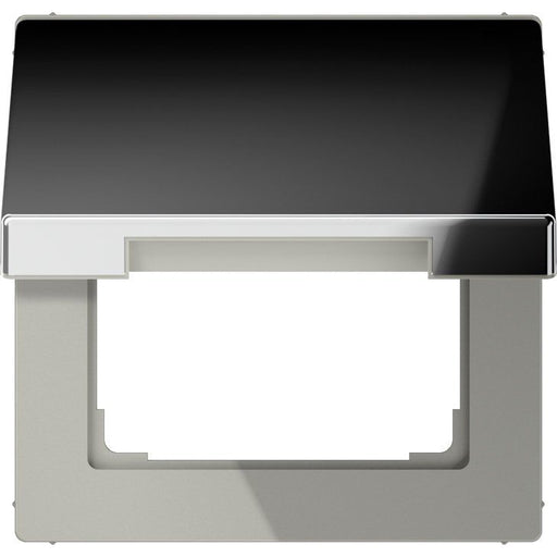 Jung - Abdeckrahmen Klappdeckel gl.chr GCR 2990 KL mit Rückstellfeder