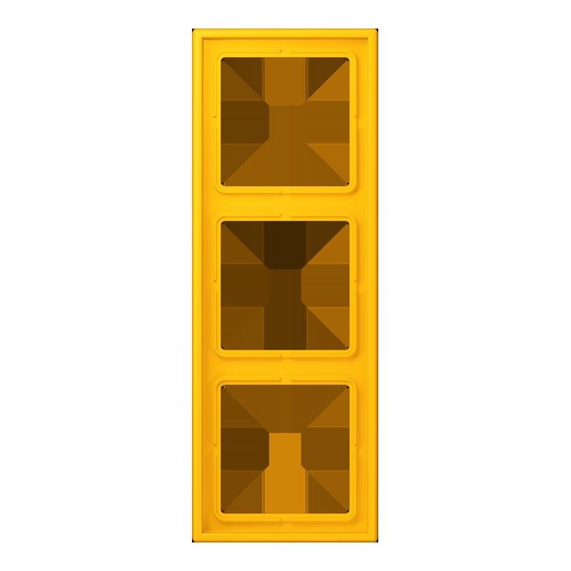 Jung - Abdeckrahmen Rahmen 3-fach LC 983 263 le jaune vif