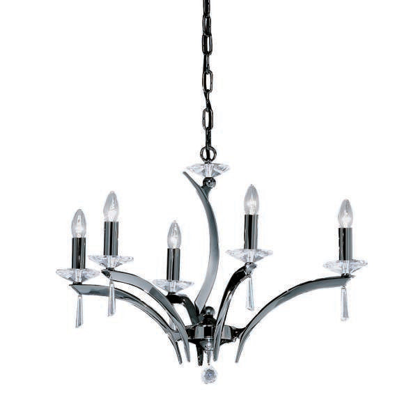Brumberg Leuchten - Pendelleuchte Krone Stella 00850665 5xE14/40W,schwarzch