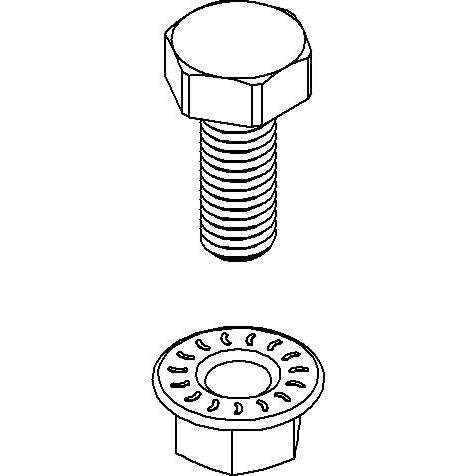 Niedax - Maschinenschraube/Bolzen Sechskantschraube M10 SKM 10X70 E4 Länge 70mm − 50 Stück