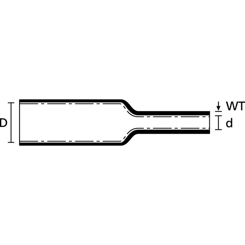 HellermannTyton - Schrumpfschlauch HISA-3/1-POX-BK sw 3=1 L=10m