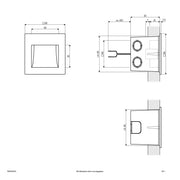 EVN Lichttechnik - Decken-/Wandleuchte Wandeinbauleuchte P654030102 ws 3000K 350mA IP65