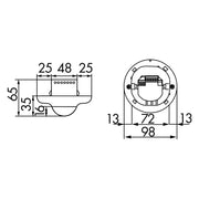 BEG Brück Electronic - Bewegungsmelder/Präsenzmelder komplett Präsenzmelder PD2-M-2C-UP