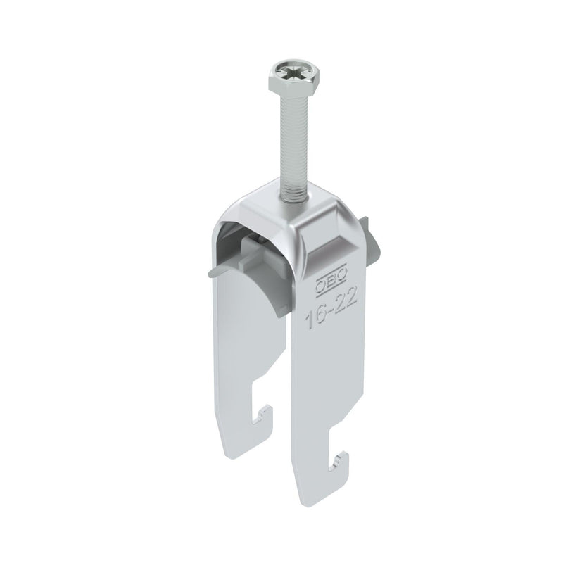 OBO Bettermann - Bügelschelle BS-U2-K-22 ALU 2-fach − 50 Stück