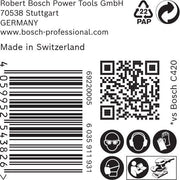 Bosch - Schleifpapier/Schleifvlies EXP Schwingschleifblatt 93 2608901044(VE50) x 186 mm, 8Loch, K60
