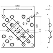 DELTA DORE - Zubehör/Ersatzteile für Tor-/Rollladenantriebe Antriebslager 4010-08 auf Grundplatte
