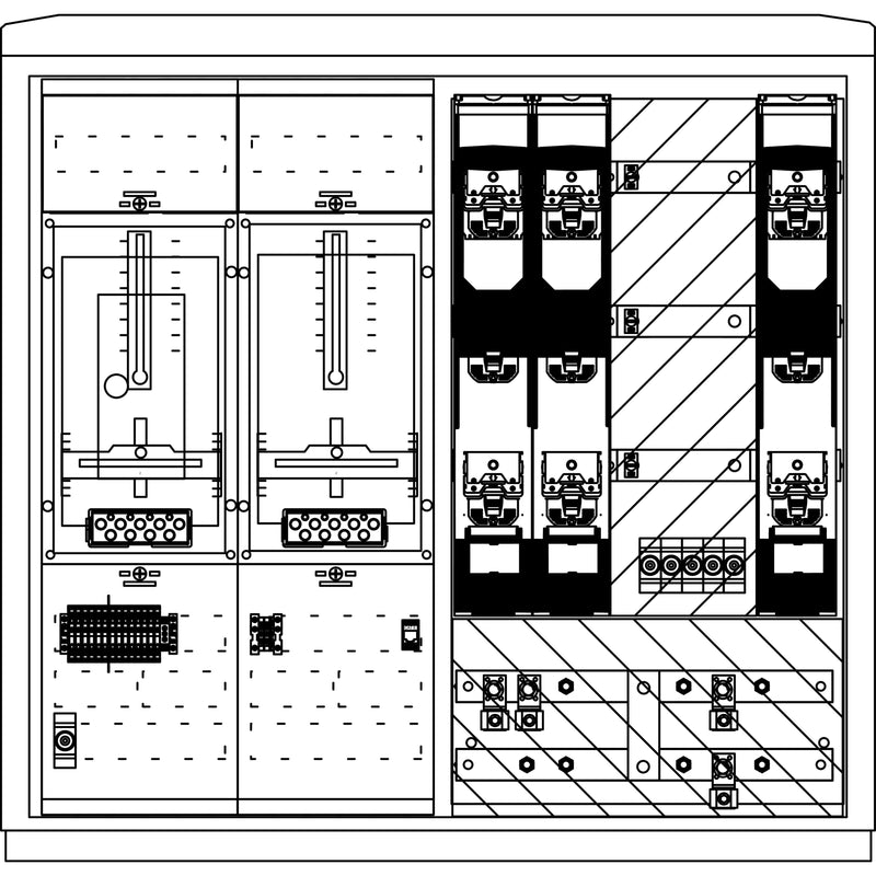 Elsta Mosdorfer - Zähler-Komplettschrank Wandlerschrank Freiluft WS824.N2.N2101 WS A850-2 N2 400A