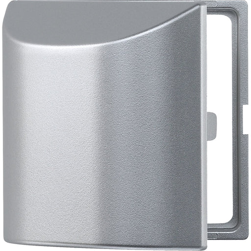 Merten - Einsatz/Abdeckung für Kommunikationstechnik Zwischenring alu 518260 mit Klappdeckel