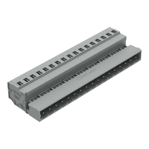 WAGO - Kabelsteckverbinder für Leiterplattensteckverbinder 1-Leiter-Stiftleiste 231-617/018-000 CAGECLAMP,2,5mm²,gr − 25 Stück