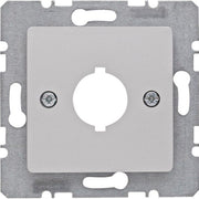 Berker - Einsatz/Abdeckung für Kommunikationstechnik Zentralplatte Alu 14317003 f.Melde/Befehlgerät