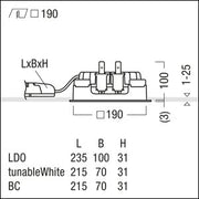 Zumtobel Group - Downlight/Strahler/Flutlicht LED - Einbauleuchte P - INF Q #60818287 4000K