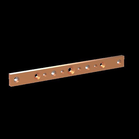 Striebel&John - Sammelschiene Kupferschiene montiert ZXM2530 30x10mm, L:333mm