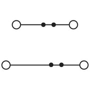 Phoenix Contact - Durchgangs-Reihenklemme Doppelstockklemme PTTBS 4 BU − 50 Stück