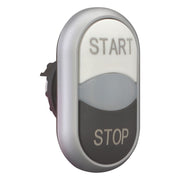 Eaton - Frontelement für Drucktaster Doppeldrucktaste M22-DDL-WS-GB1/GB0 beleuch.,beschriftet