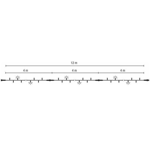 Scharnberger+Hasenbein - Festbeleuchtung LED-String Lite Flash 12m 58990 230V ws LED: ws