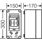 Hensel - Sicherungslasttrennschalter mit Gehäuse Sicherungsgehäuse Mi 5150 1xNH00 3p. 160A+PE+N