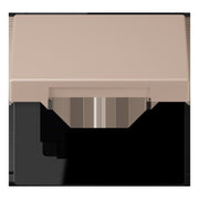 Jung - Abdeckrahmen Klappdeckel m. Stellfeder LC 990 BFKL 240 ombre brulee claire