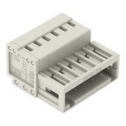 WAGO - Kabelsteckverbinder für Leiterplattensteckverbinder 1-Leiter-Stiftleiste 734-306 1,5mm²,lichtgrau − 100 Stück