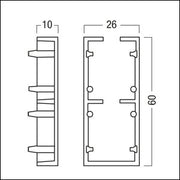 Zumtobel Group - Mechanisches Zubehör/Ersatzteile für Leuchten Abschlussplatte Silber SUP2 TRACK #22169696