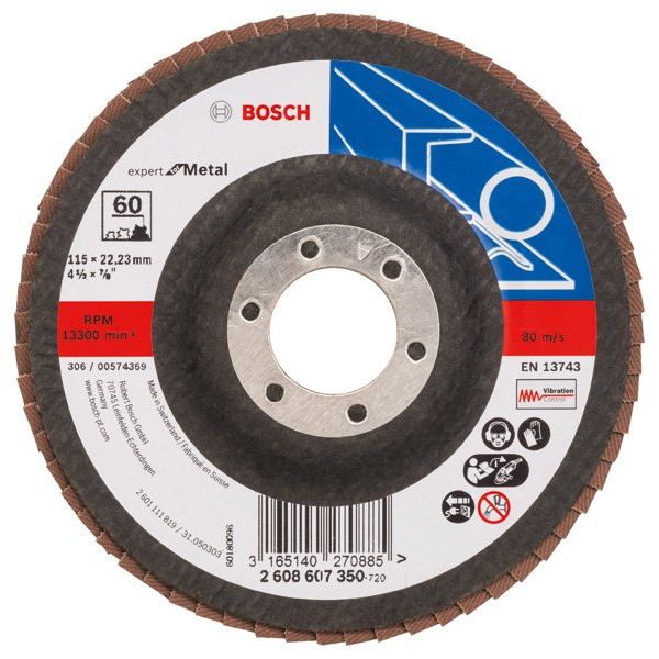 Bosch - Trenn-/Schleifscheibe Fächerschleifscheibe X551 2608607350 Expert for Metal