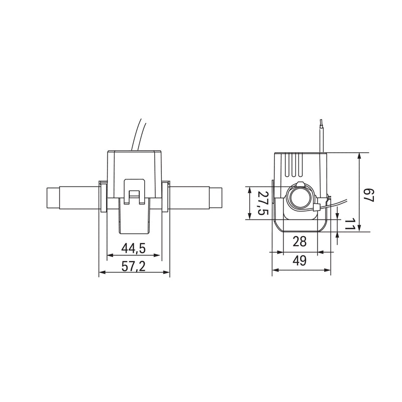 WAGO - Stromwandler Kabelumbau-Stromwandler 855-4105/250-101 − 1 Stück