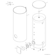 Bosch Thermotechnik - Speicher für Zentralheizung/Wärmepumpe Pufferspeicher BP500EP1C STORA f.Wärmepumpen
