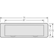 Renz Metallwaren - Bezeichnungsmaterial für Installationsschalterprogramme Namensschild 97-9-82016 transp transparent