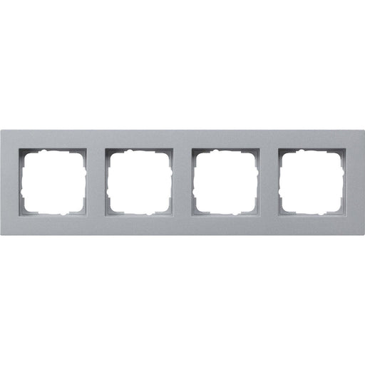 Gira - Abdeckrahmen 4fach alu 0214255