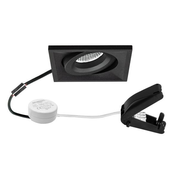 Brumberg Leuchten - Downlight/Strahler/Flutlicht LED-Einbaustrahler 230V 40498183 3000K, sw
