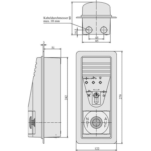 Assa Abloy effeff - Zubehör/Ersatzteile für Fluchtwegsicherung Tür-Terminal 1337-11------00 mit Zylinder