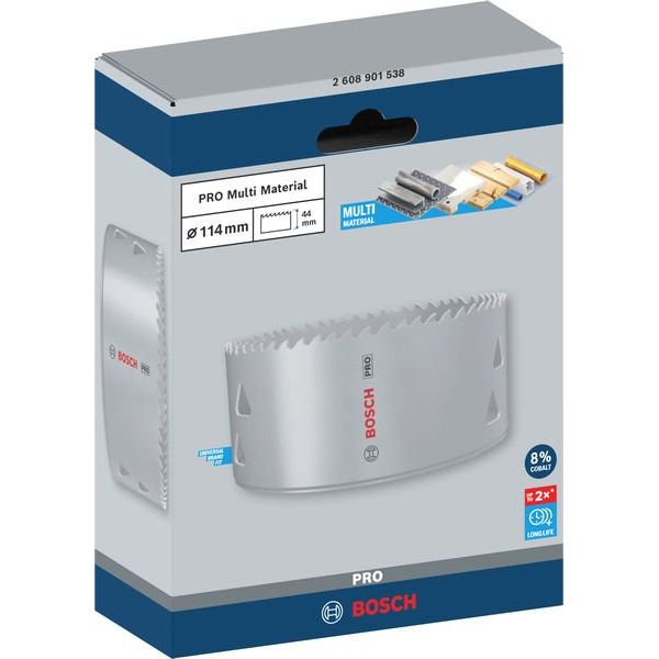 Bosch - Lochsäge PRO Multi Material 2608901538 Lochsäge 114 mm mit